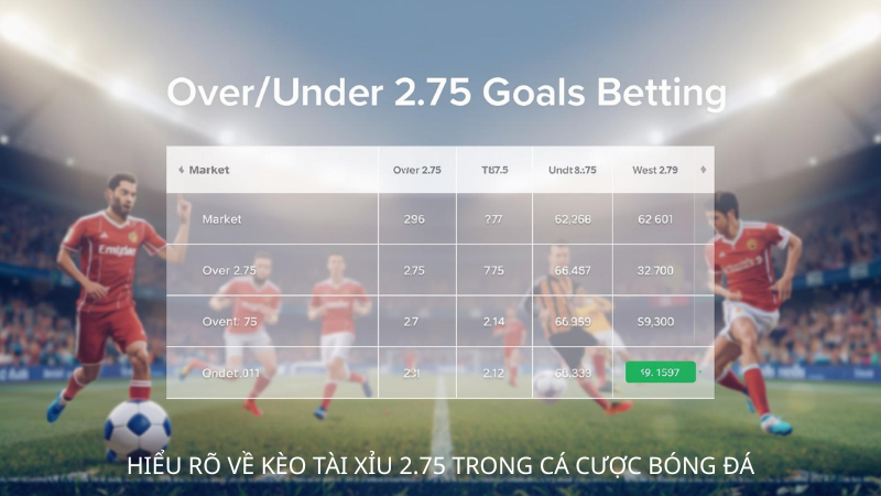 Kèo Tài Xỉu 2.75